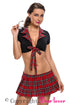 Seductive School Girl Red Costume